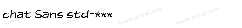 chat Sans std字体转换